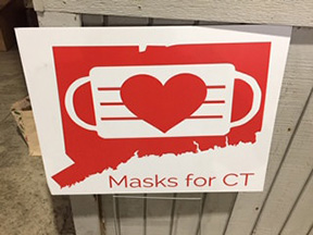 photo of Masks for CT sign.