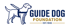 Image of Guide Dog Foundation logo visit their website button.