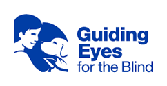 Image of Guiding Eyes for the Blind logo visit their website button.