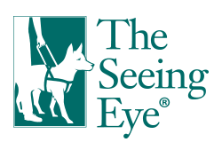 Image of The Seeing Eye logo visit their website button.