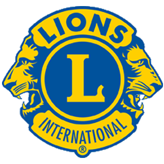 Image of large gold and dark blue Lions Logo.